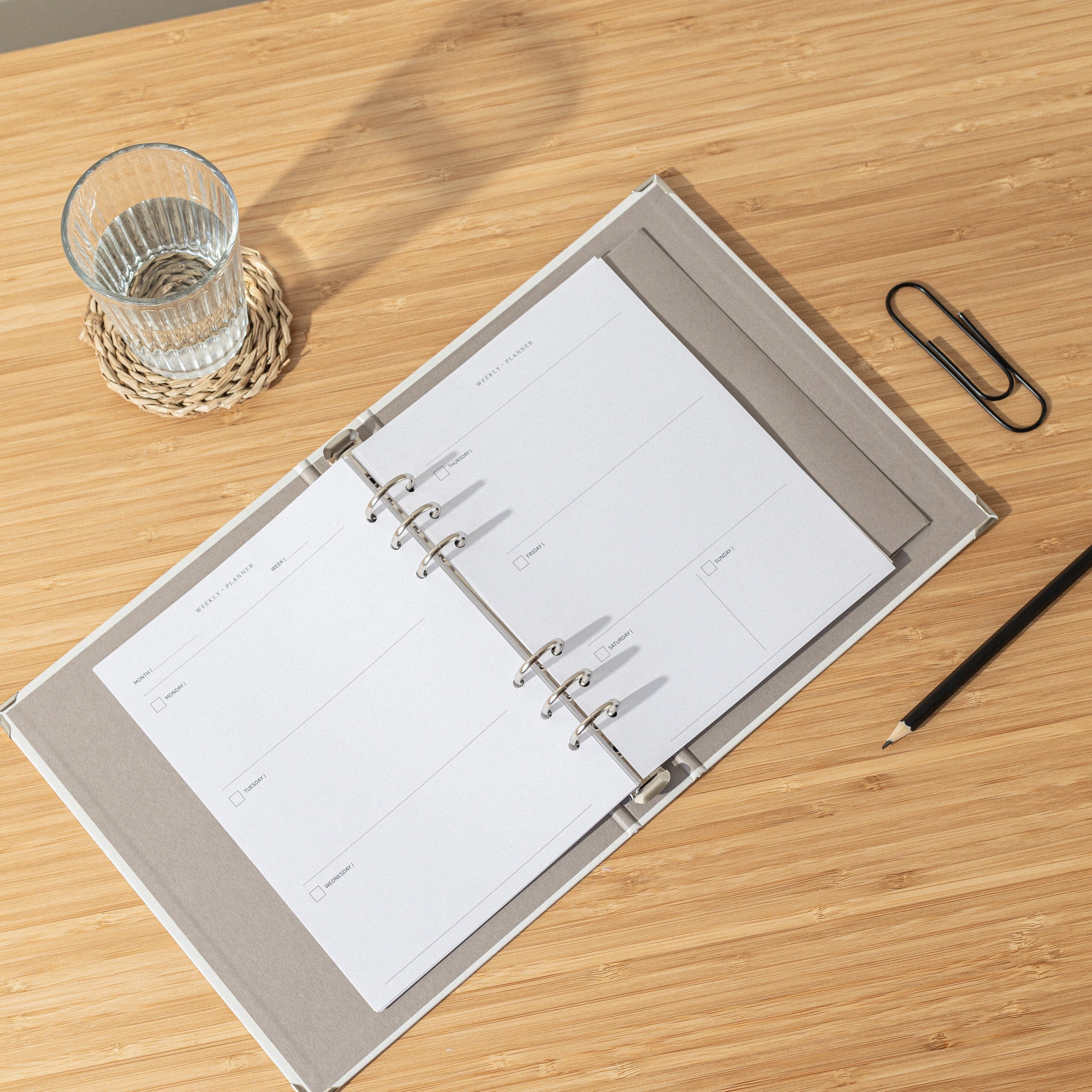 Wochenkalender (undatiert) · Ersatz-Ringkalender