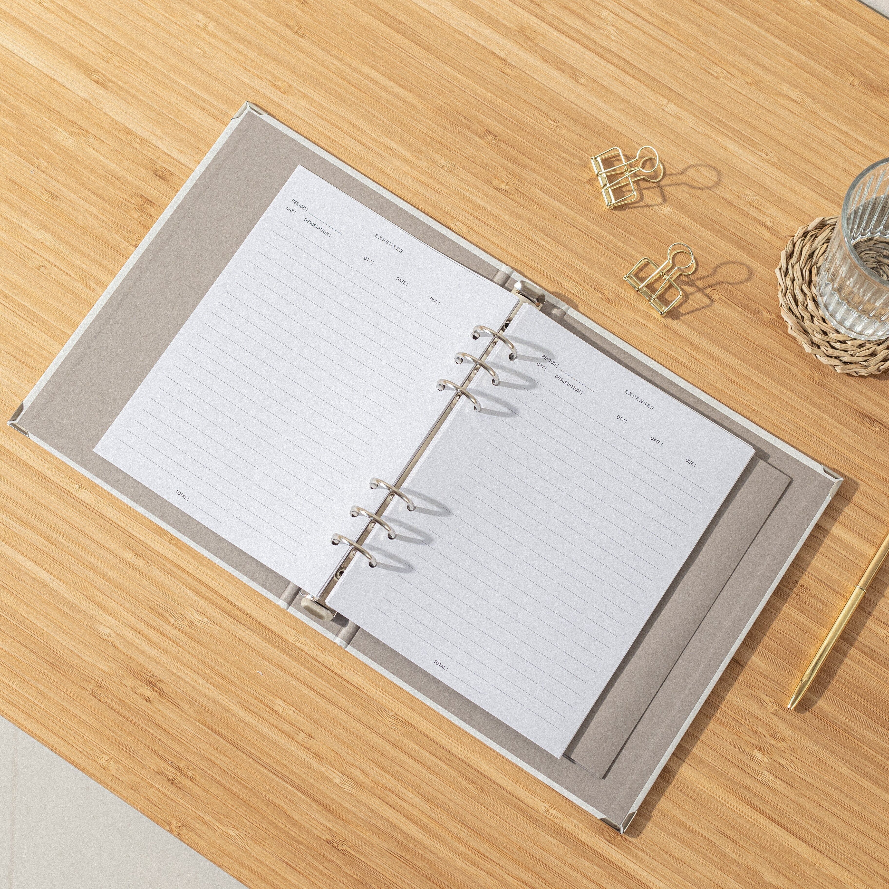 Ingresos y Gastos · Recambio agenda anillas