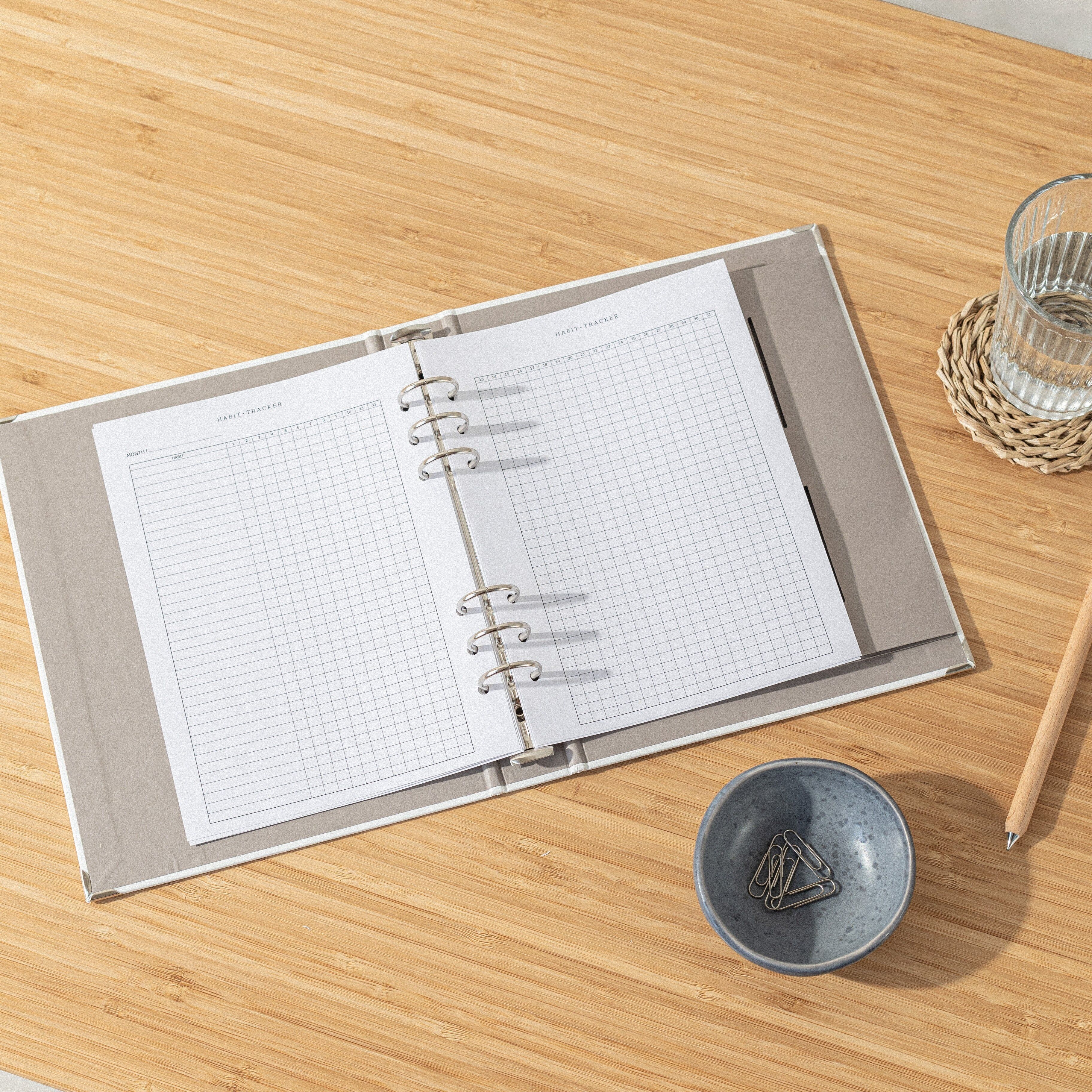 Habit Tracking · Ersatz-Ringbuchplaner