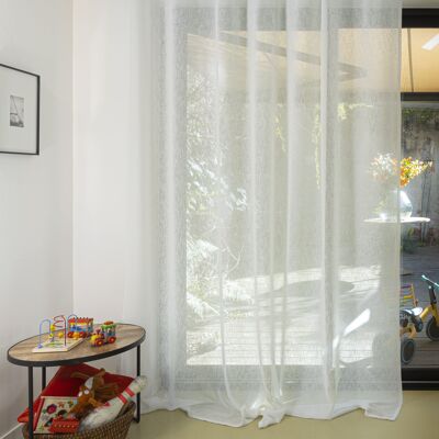 VICTOR - Collo Ecru - Larghezza Ampia - Pannello Occhielli - 240 x 260 cm - 100% pes