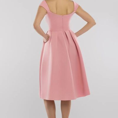 VESTIDO MIDI PATINADOR DE ESPUMA GODDIVA DR4133