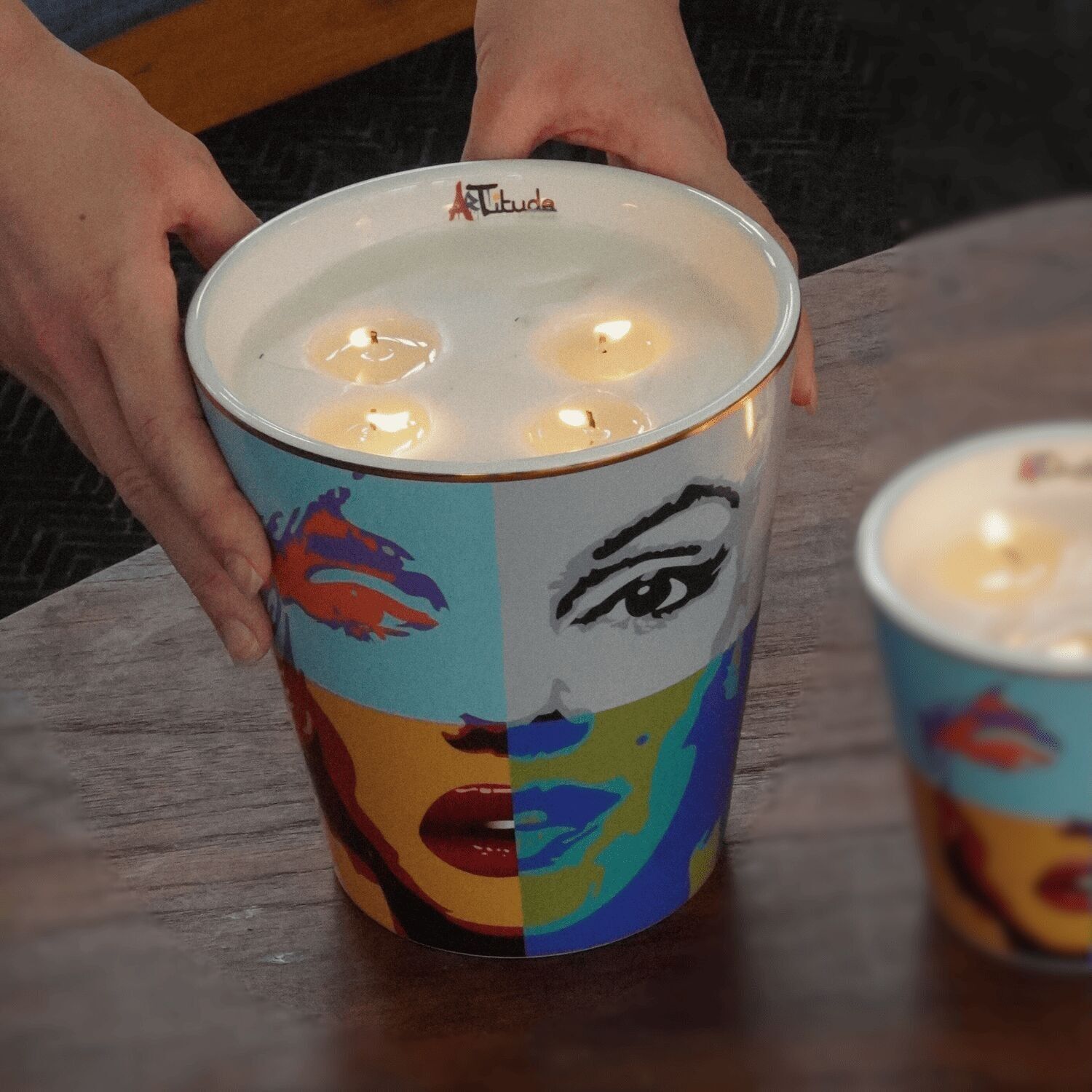 Candela di lusso ARTE POP – 1300 g | ARTITUDE HOME