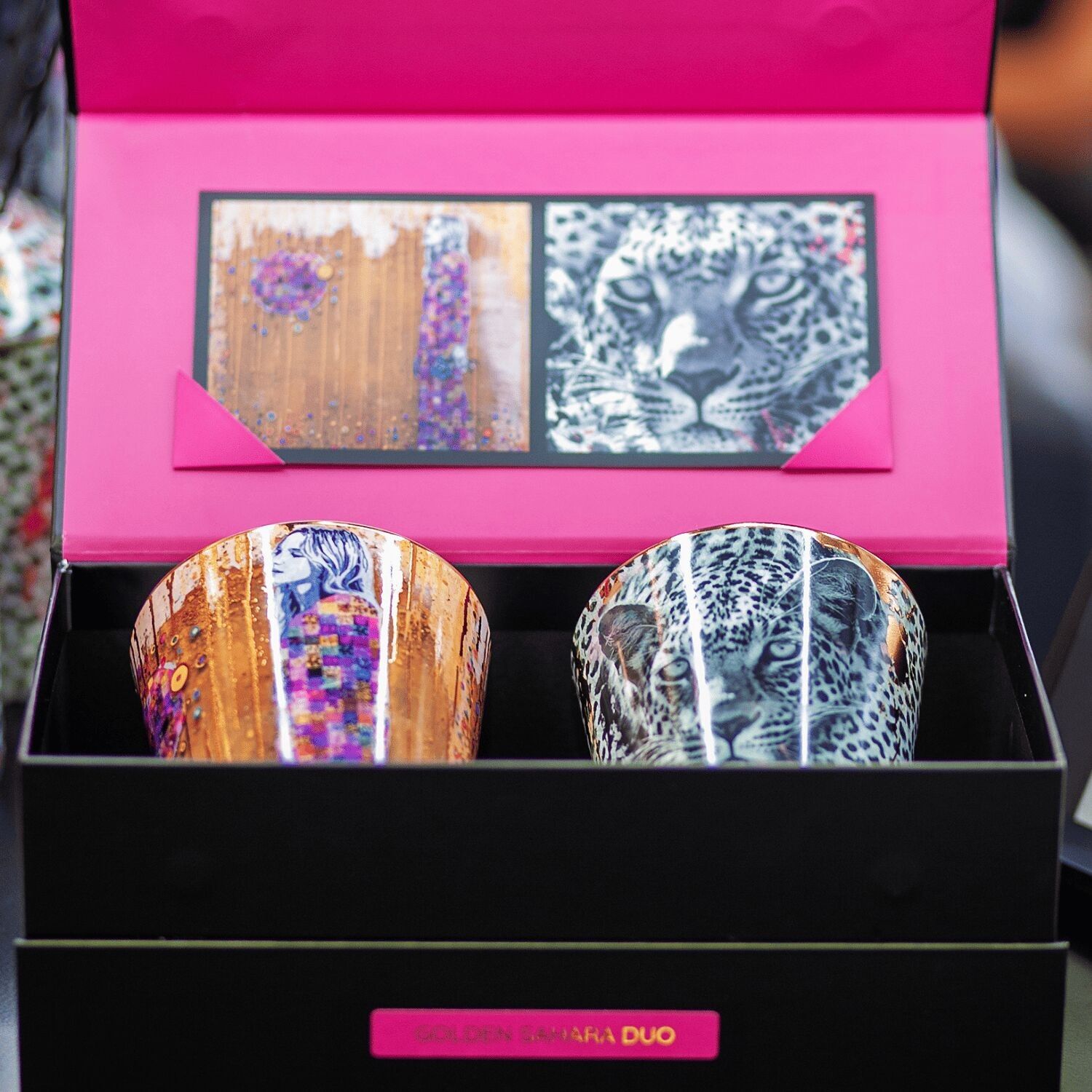 Set di candele di lusso GOLDEN SAHARA DUO – 2x400 g | ARTITUDE HOME