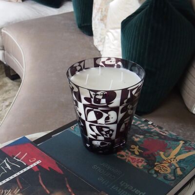 MOSAICO EN AJEDREZ – Luxury Candle 1200g | Grasse fragrance: Leather