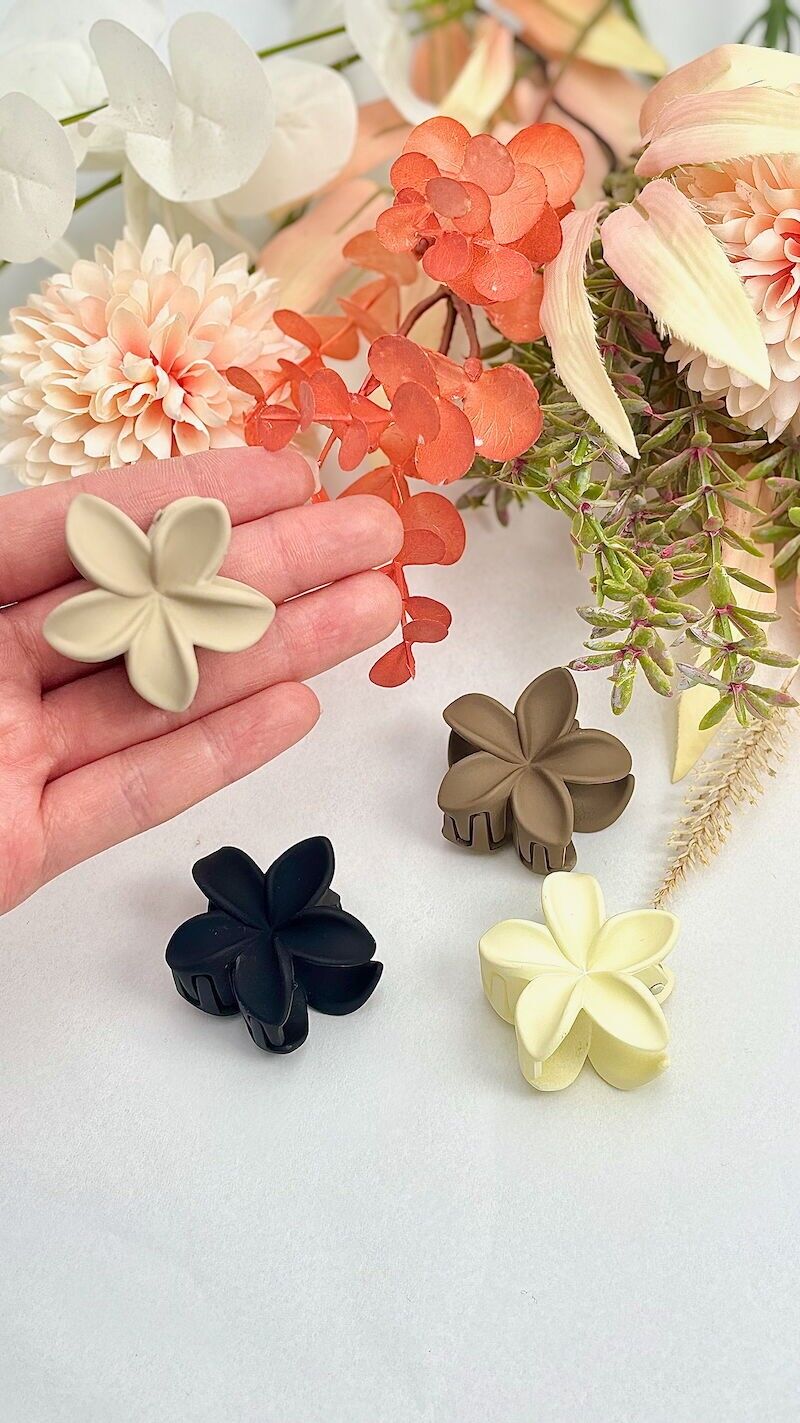 Mini fermaglio per capelli a forma di fiore 4 cm YH36