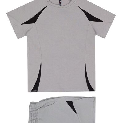 Ensemble t-shirt short enfant- gris