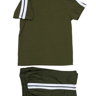 Set t-shirt e pantaloncini per bambini - cachi