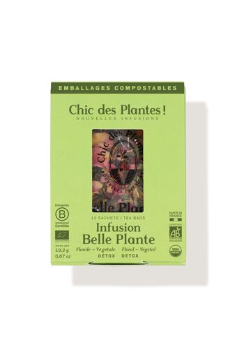 INFUSION BELLE PLANTE (BOÎTE 12 SACHETS) - DÉTOX - ROSE, TILLEUL, FRAMBOISE 1
