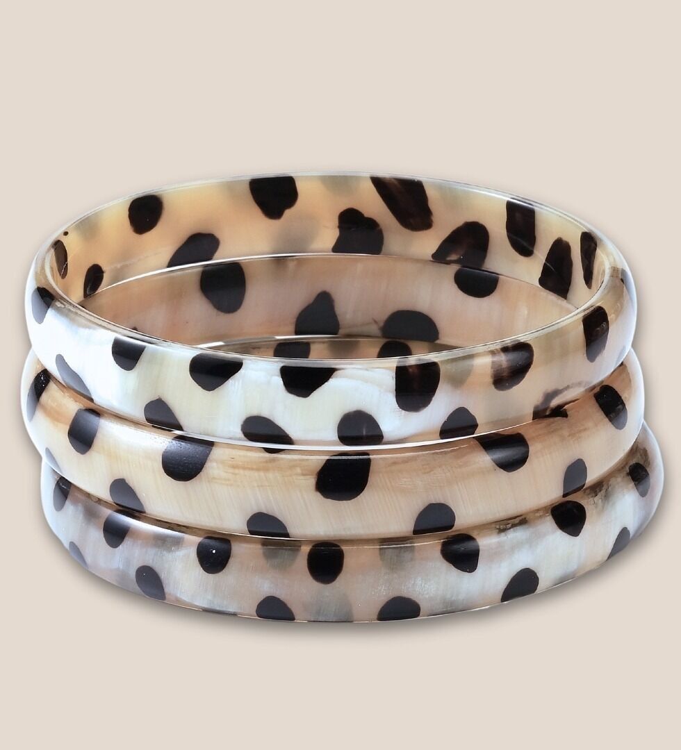 Horn bracelet 10mm LEO black 04