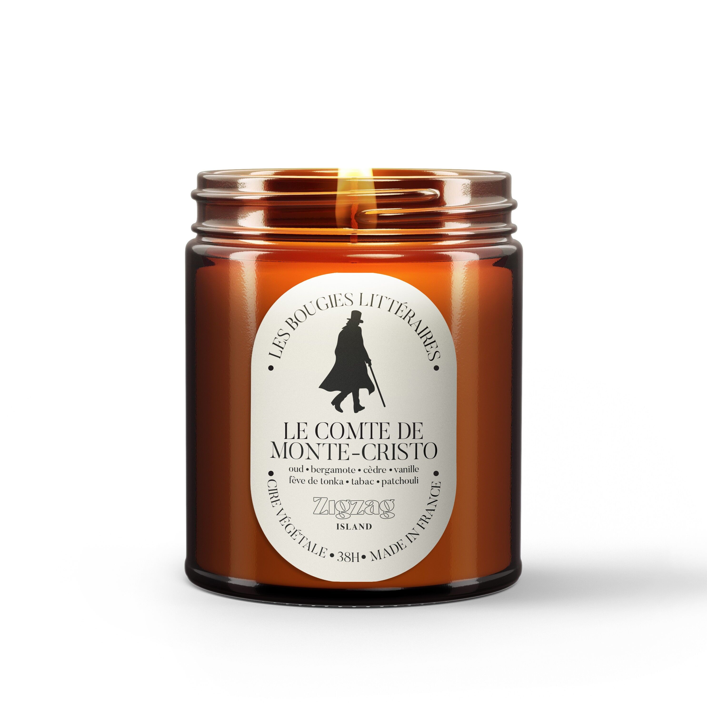 BOUGIE EN POT D'APOTHICAIRE LE COMTE DE MONTE-CRISTO