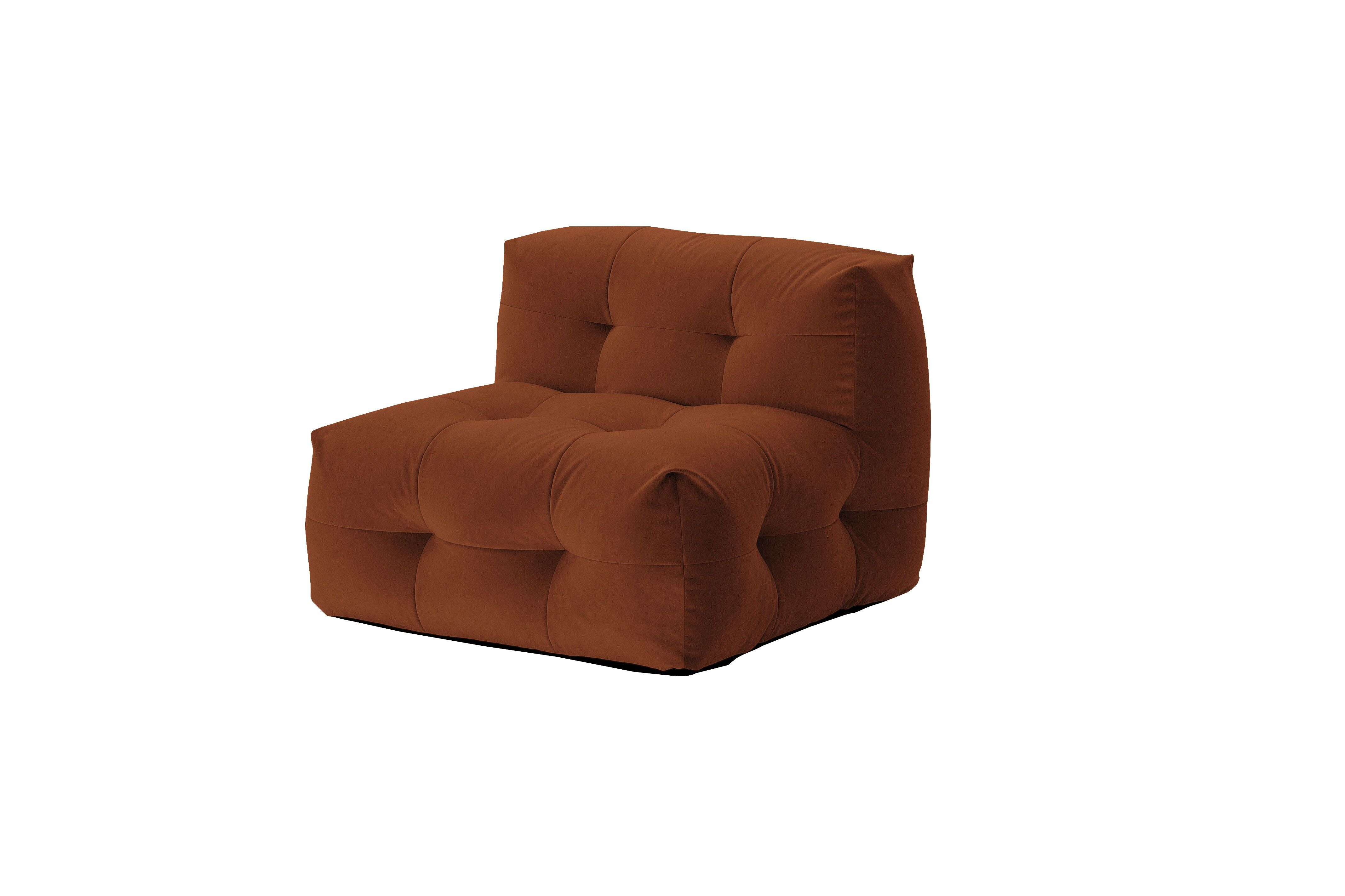 Not-A-Sofa Lounge Chair, chocolate velour