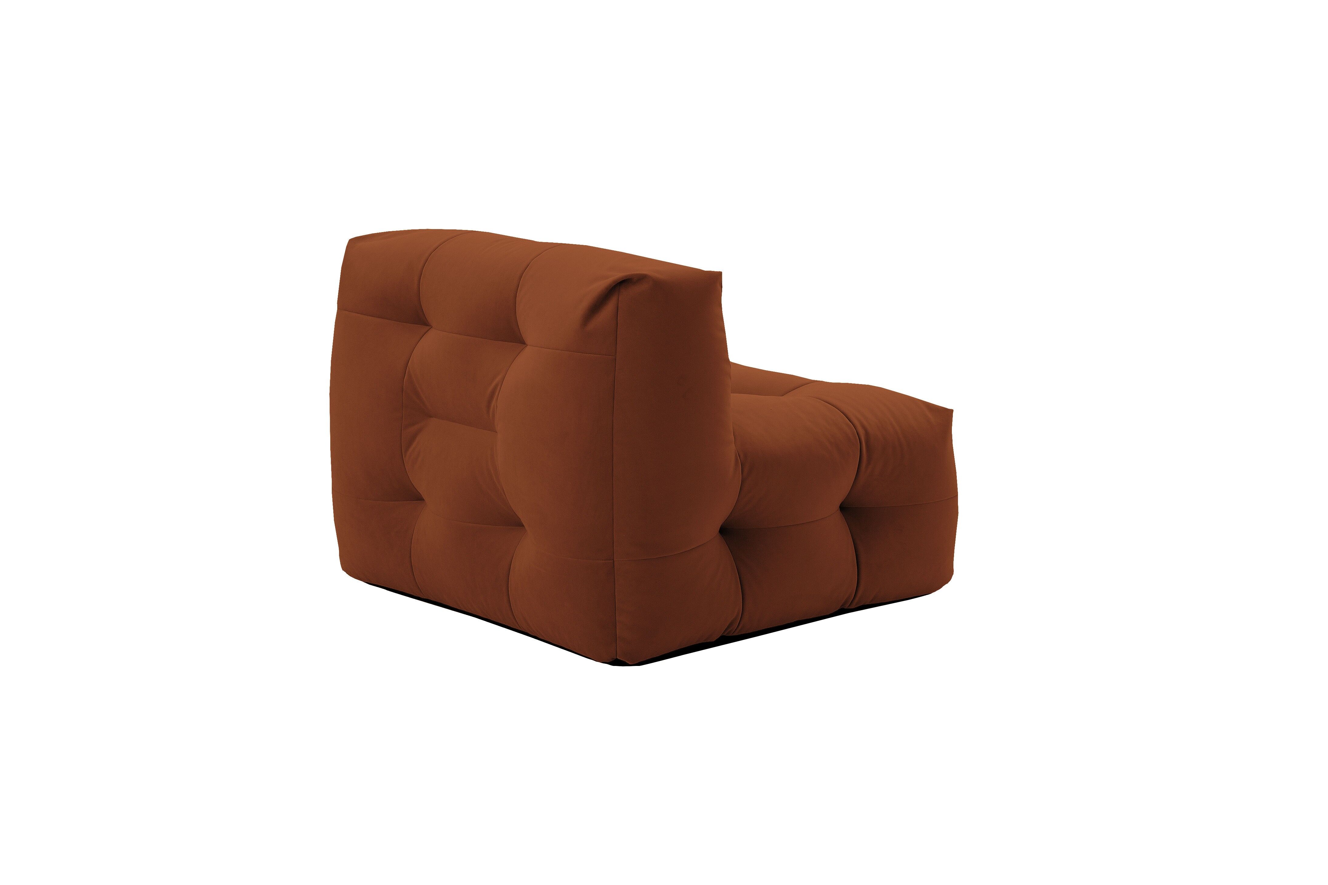 Not-A-Sofa Lounge Chair, chocolate velour