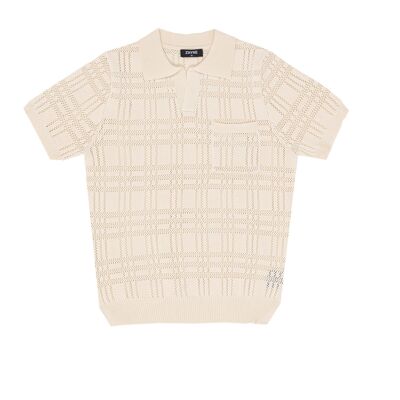 Men's knitted top - beige