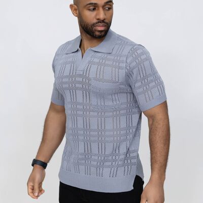 Men's knitted top - gray