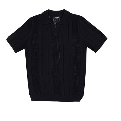 Maglia a rete da uomo - nera