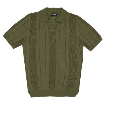 Top de punto para hombre - caqui