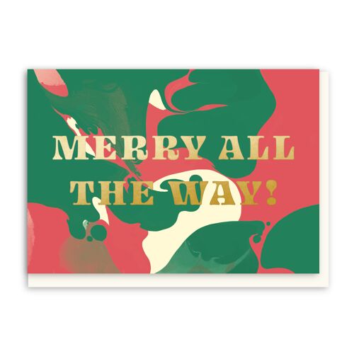 Merry All The Way Christmas Card