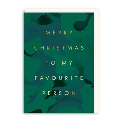 Favourite Person Christmas Card