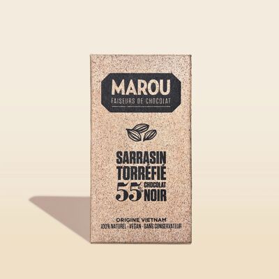 Tablette chocolat noir Sarrasin torréfié 55% VIETNAM – 80g