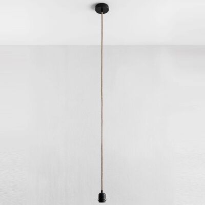 Système électrique en jute pour Extérieur IP44 - Noir