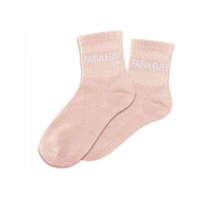 Chaussettes à paillettes FABULEUSE cadeau femme fille anniversaire noël saint valentin