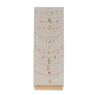 Kit di 16 collane - oro rosso - espositore incluso