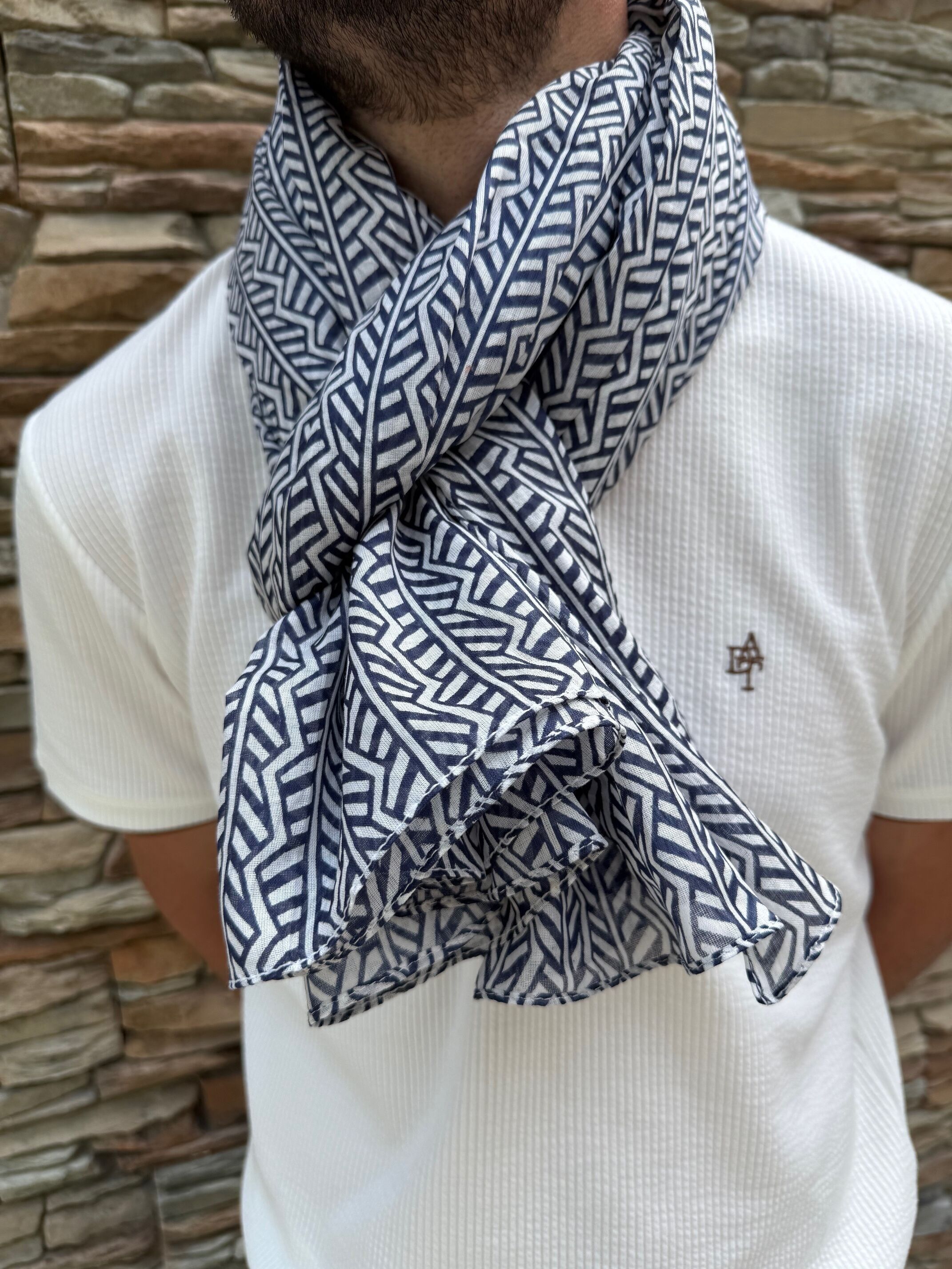 Bufanda, 100% algodón, para hombre o mujer.