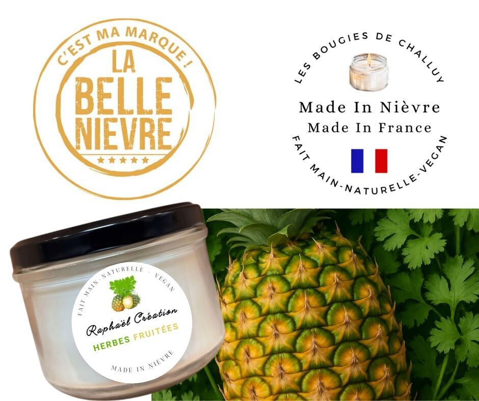 "FRUITY HERBS" CANDLE MADE IN NIÈVRE