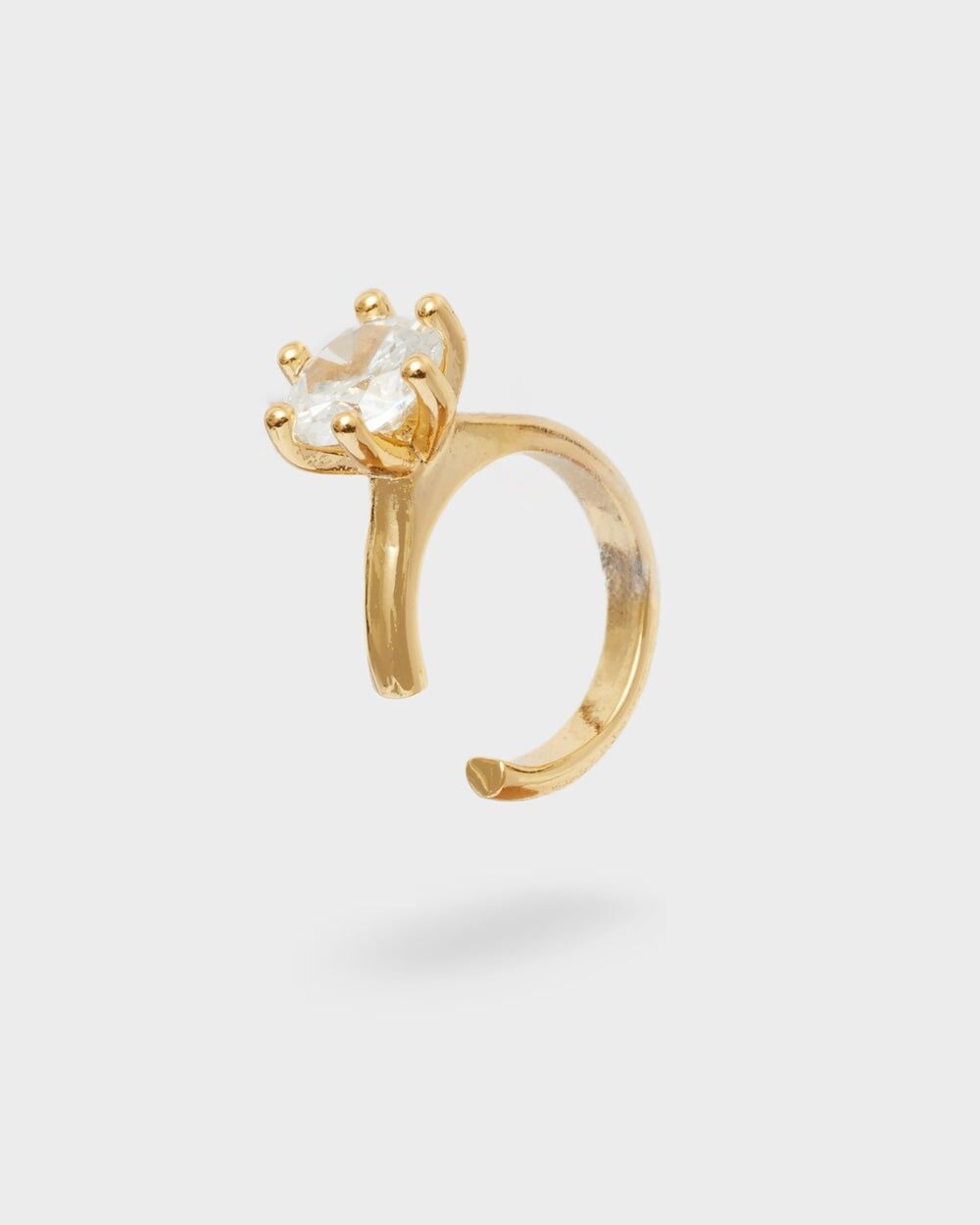 GOLD-OHRSTÜCKCHEN MIT KLAREM ZIRKON