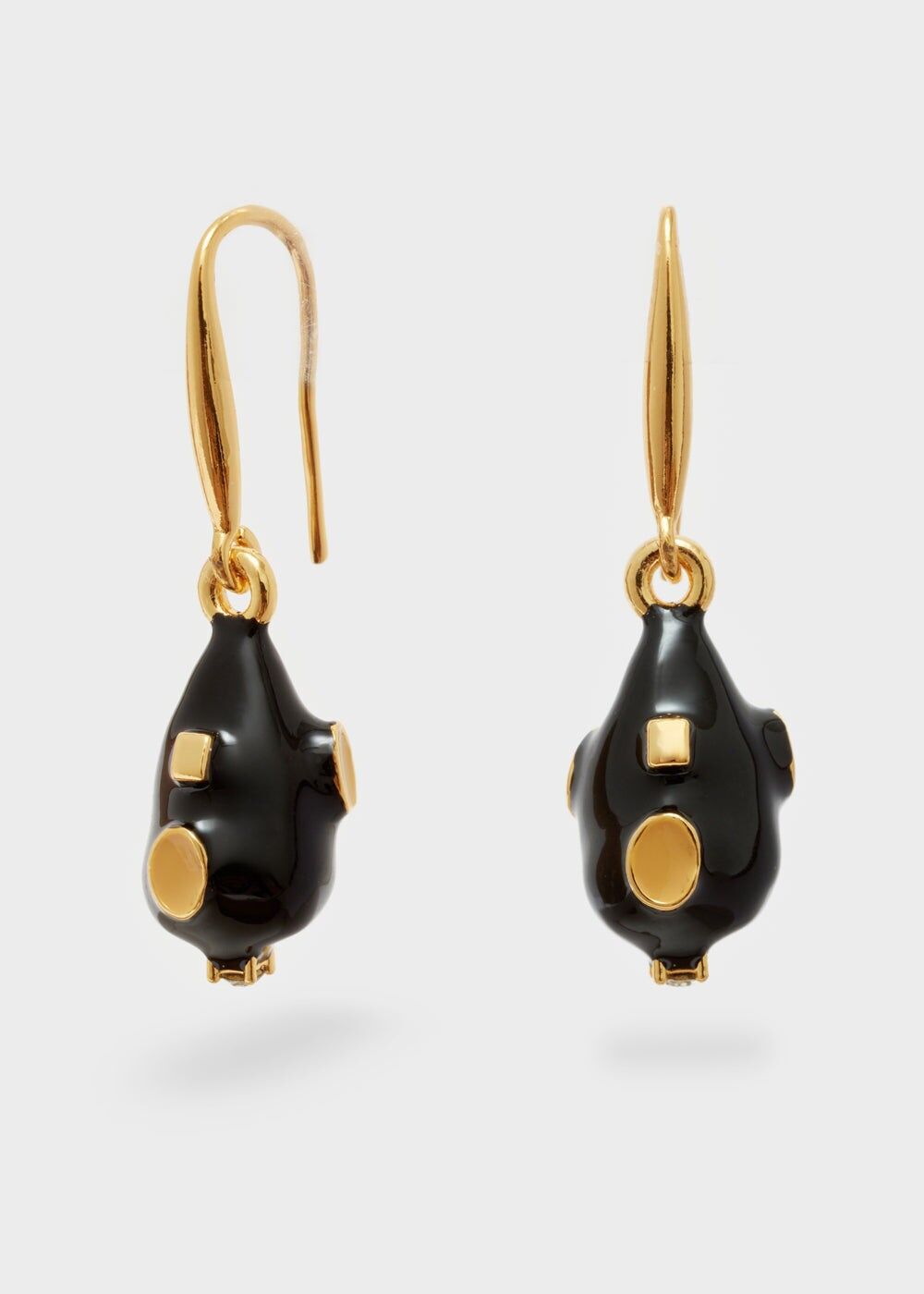 NIDIA-OHRRINGE MIT EMAILLE-ANHÄNGER+ FARBEN