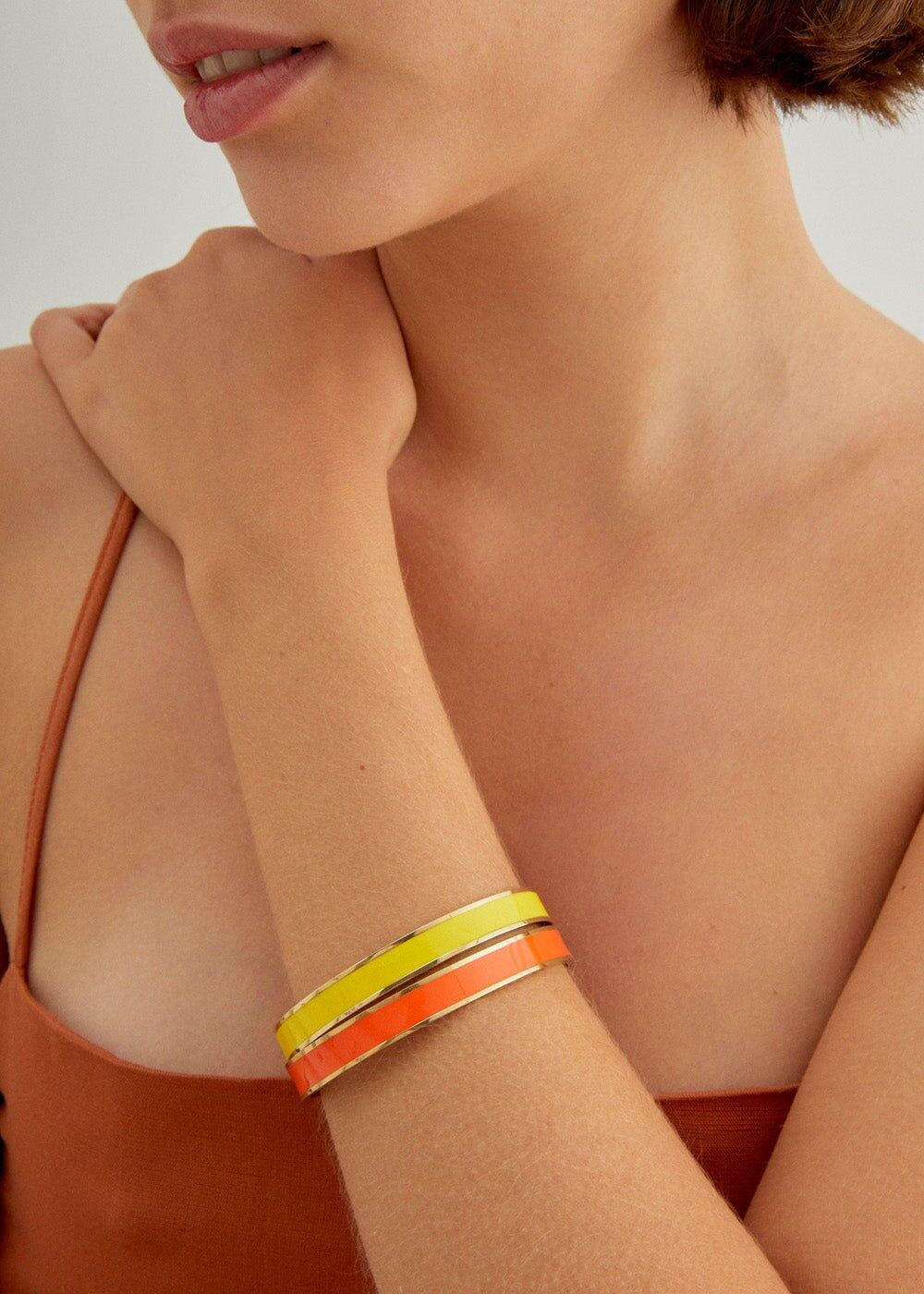 DEVON EMAILLE ARMBAND S.STAHL + FARBEN