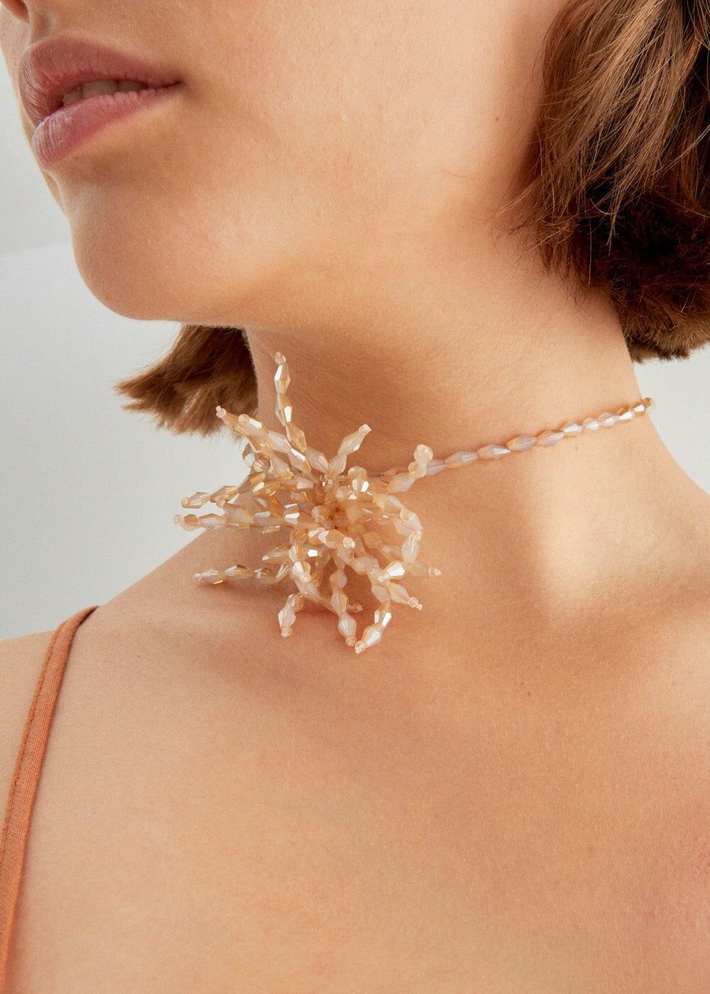 GLAMATIONSHALSKETTE MIT PERLEN + FARBEN