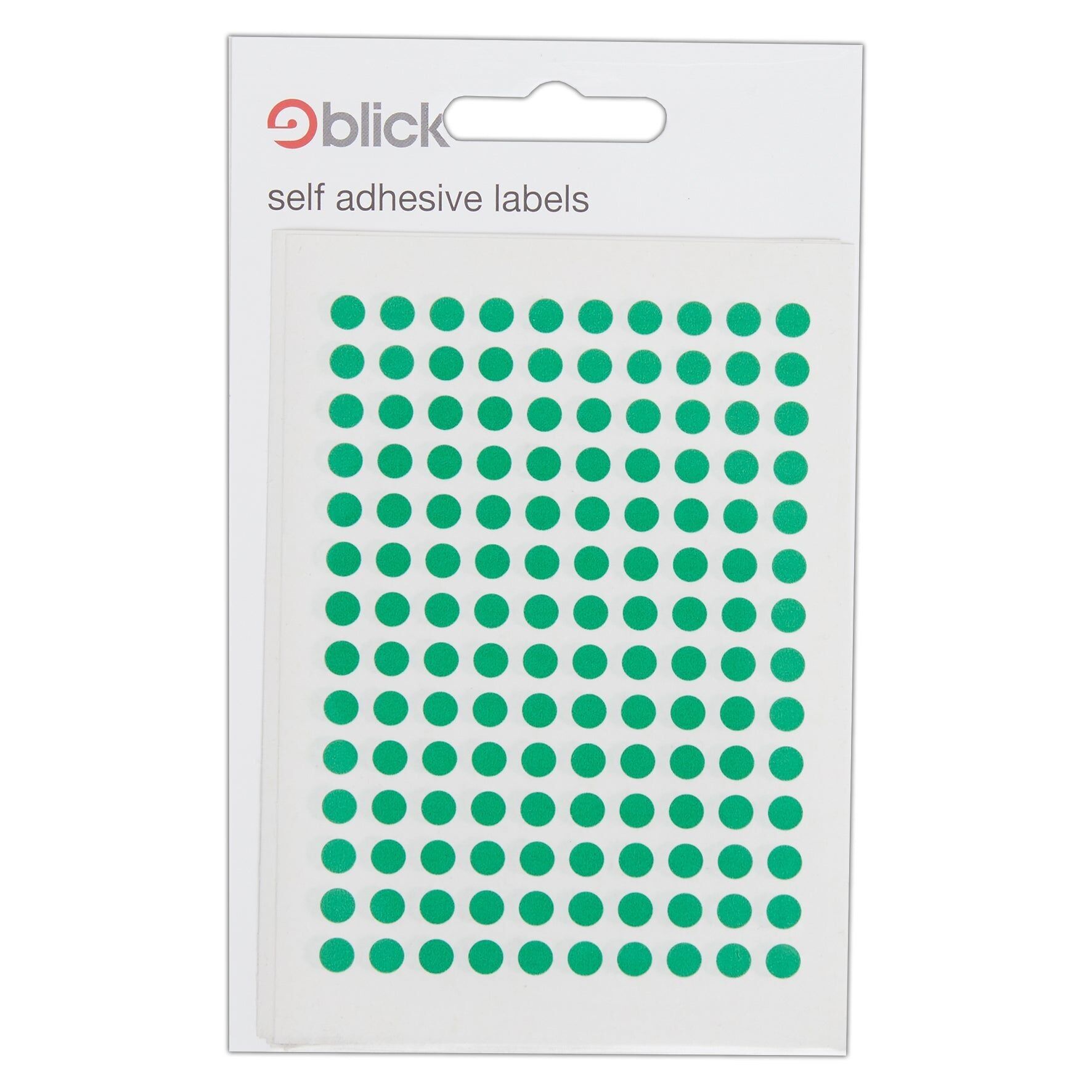 Blick Labels, Green, Self Adhesive Stickers, Coloured Dot, Circles, 5mm, 980 Labels, For Home, Office, Family, School, Holiday Calendar Organising, Planner, Rewards Chart, Colour Coding