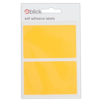 Étiquettes Blick, orange fluo, autocollants, rectangulaires, 50 mm x 80 mm, 8 étiquettes, pour la maison, le bureau, la famille, l'école, l'organisation du calendrier des vacances, l'agenda, le tableau des récompenses, le codage couleur