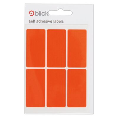 Étiquettes autocollantes Blick, rouges, rectangulaires, 25 mm x 50 mm, 42 étiquettes, pour la maison, le bureau, la famille, l'école, l'organisation du calendrier des vacances, l'agenda, le tableau des récompenses, le codage couleur