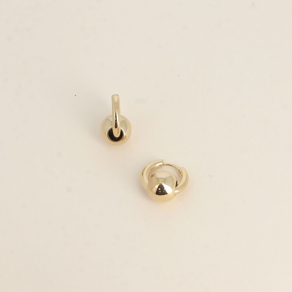 Creolen - 17mm dicker Ring und durchgehende Kugel