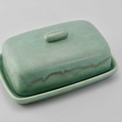 Butter Dish Cornish Copper Glaze