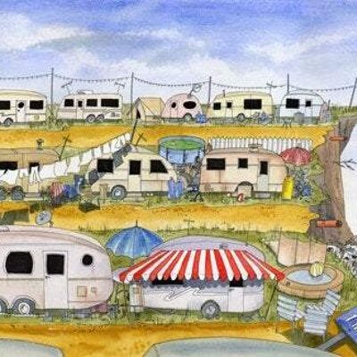 Art Print See View Caravan Park