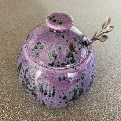 Sugar Bowl Speckled Purple Glaze