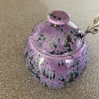 Sugar Bowl Speckled Purple Glaze
