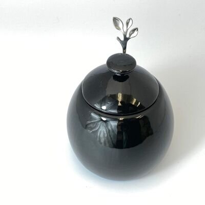 Sugar Bowl Jet Black Glaze