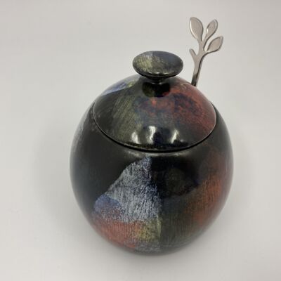 Sugar Bowl Abstract Glaze