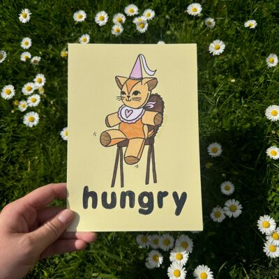 HUNGRY A5 ART PRINT