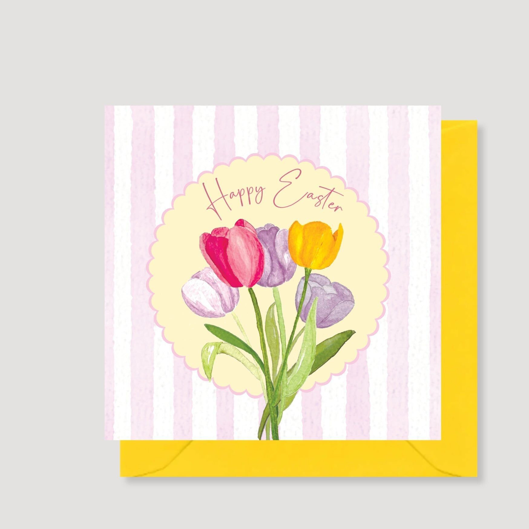 Carta di Pasqua dei tulipani