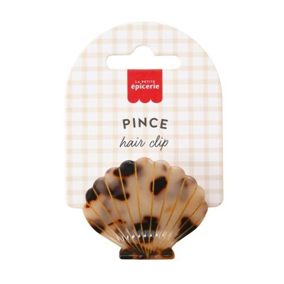 Pince à cheveux Coquillage - Écaille