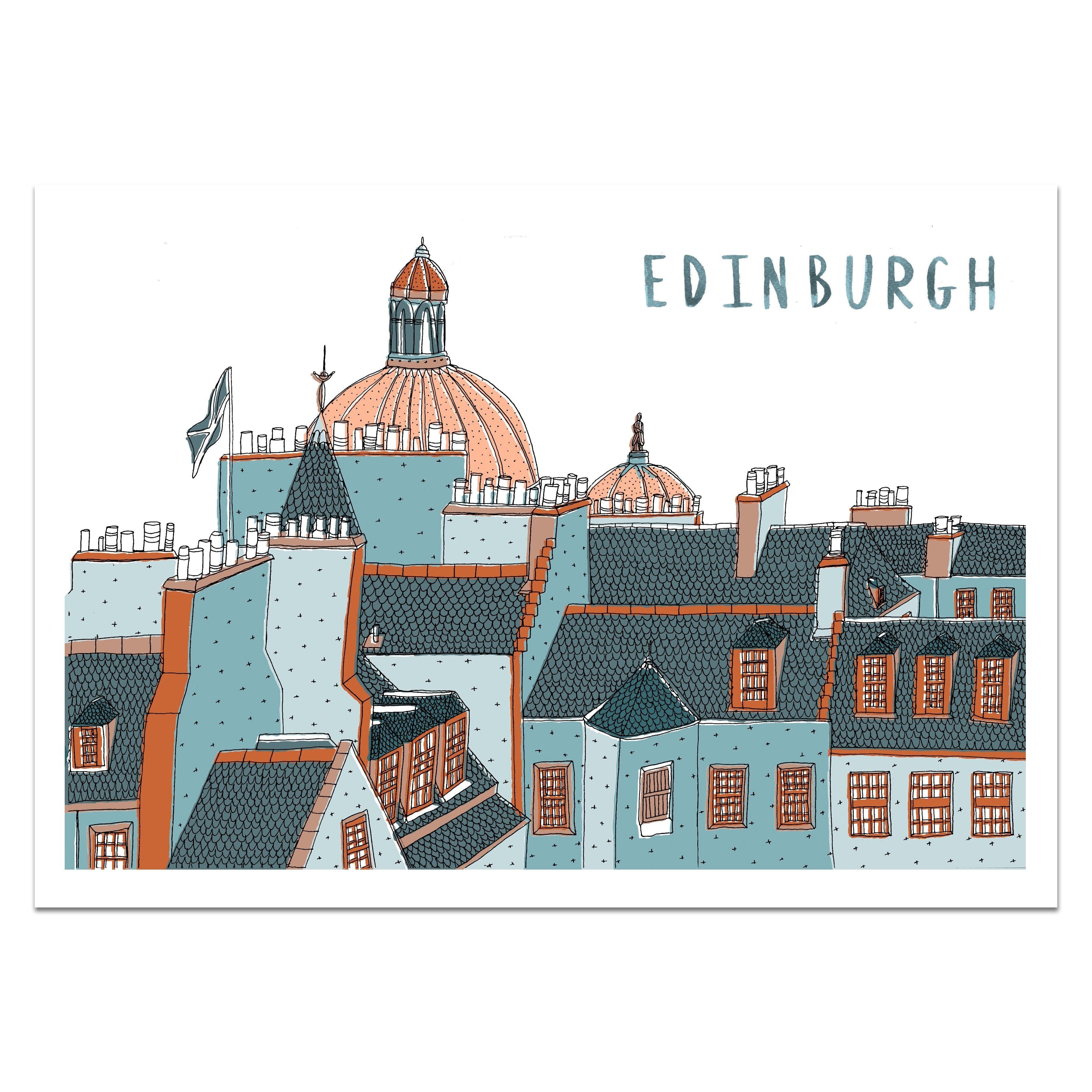 Edinburgh Skyline Druck