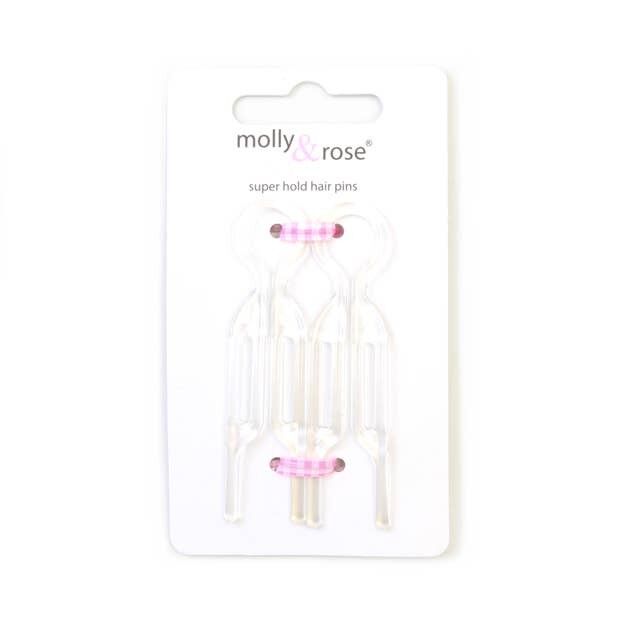 Kleine, durchsichtige Haarnadel aus Kunststoff, vielseitig verwendbar, 7 cm