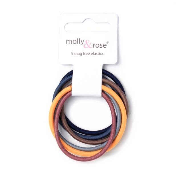 Gummibänder - Dark Mix - Karte mit 6 Stück - 3mm dick