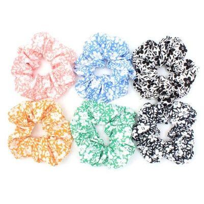 Regular - Floral Print Scrunchie. Dia.11cm