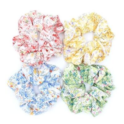 Large - Bright Floral Scrunchie Dia.12cm